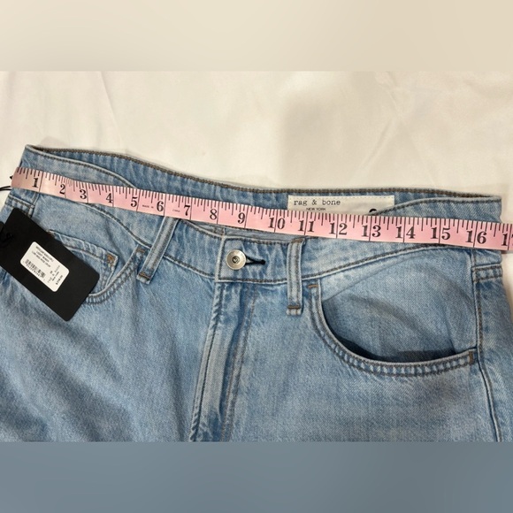 Rag & Bone Lori Mid-Rise Crop Jeans Light Wash BLUE Size 30 NWT Soft Cotton - Picture 13 of 14